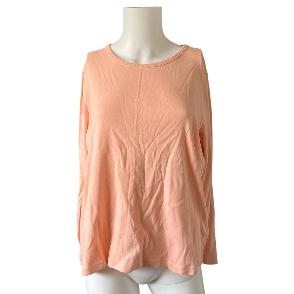 Lands End Peach Shaped Fit Knit Top Classic Casual Size XLP Petite